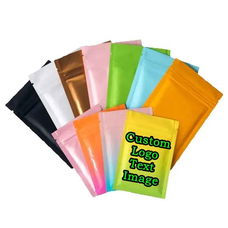 Coffee Tea Images - 200 STKS Matte Platte Aluminiumfolie Ziplock