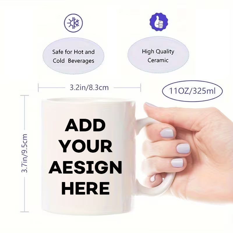 Coffee Tea Images - Aangepaste naam afbeelding tekst beker 11oz