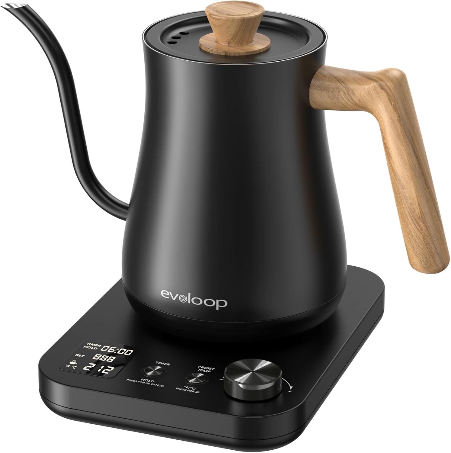 Coffee Tea Images - Precisie-elektrische waterkoker met zwanenhals, ±1 °