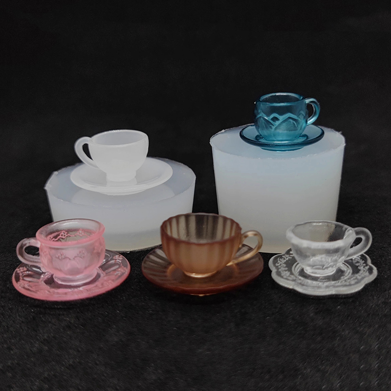 Mug Tea Coffee - 1 set poppenhuis miniatuur theekop siliconen