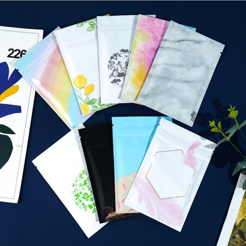 Coffee Tea Images - 200 STKS Platte Aluminiumfolie Ziplock Zak