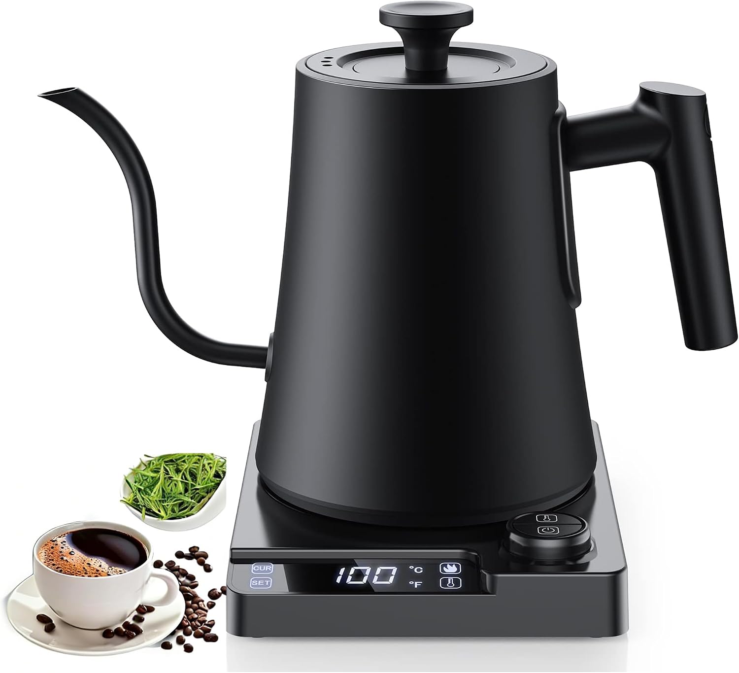 Coffee Tea Images - Gooseneck elektrische waterkoker met ±1 ℉