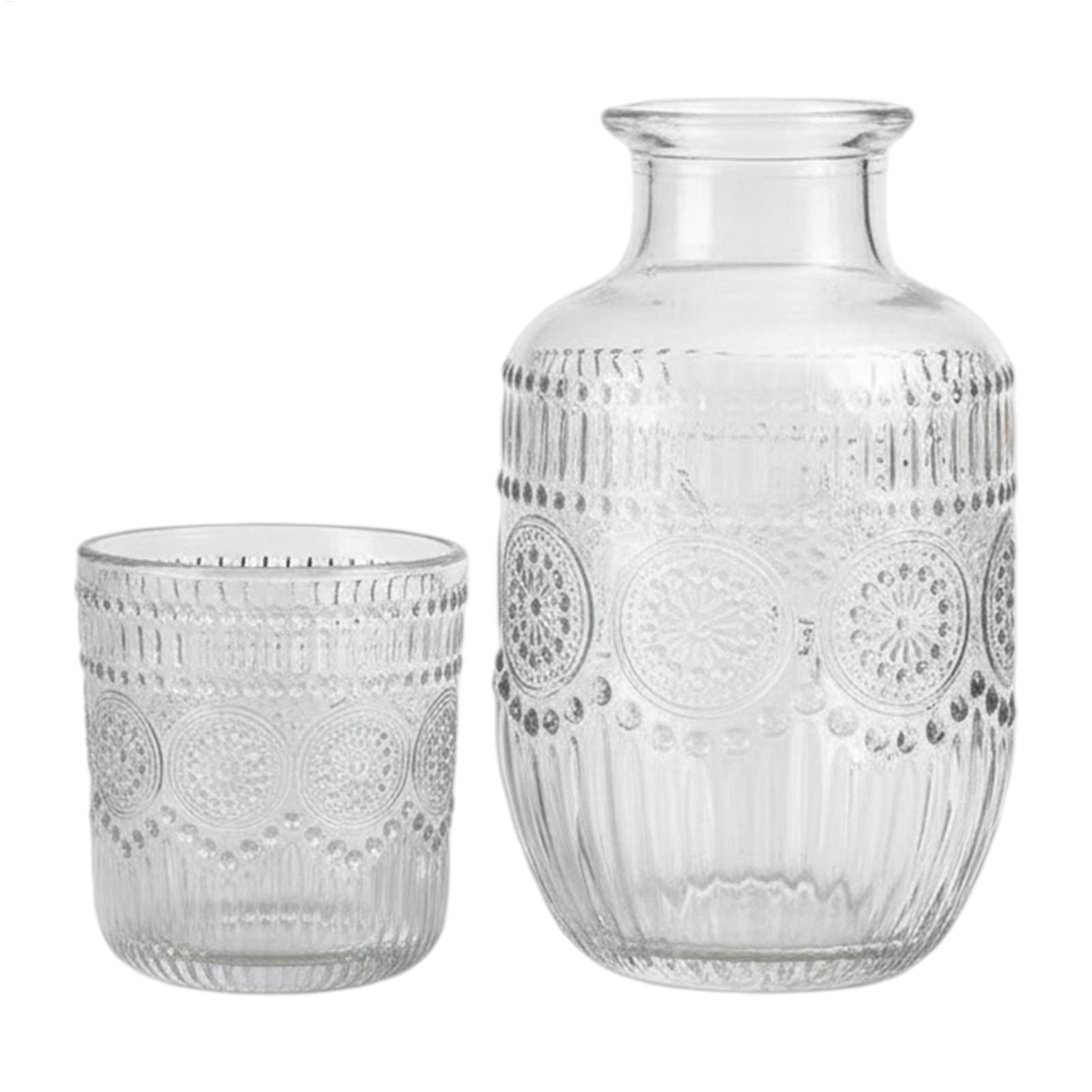 Coffee Tea Sugar Set - 550ml Bedside Carafe, kan en glazen