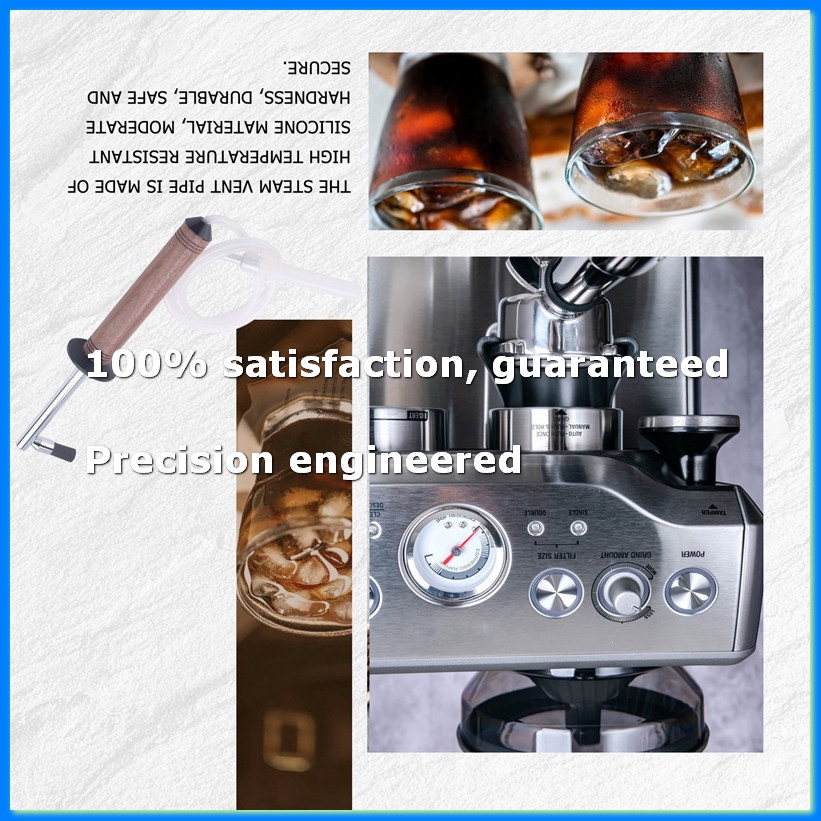 Coffee & Tea Phúc Long - Koffiemachine Stoomreinigingsborstel Nylon Anti-verbrandingsborstel met houten
