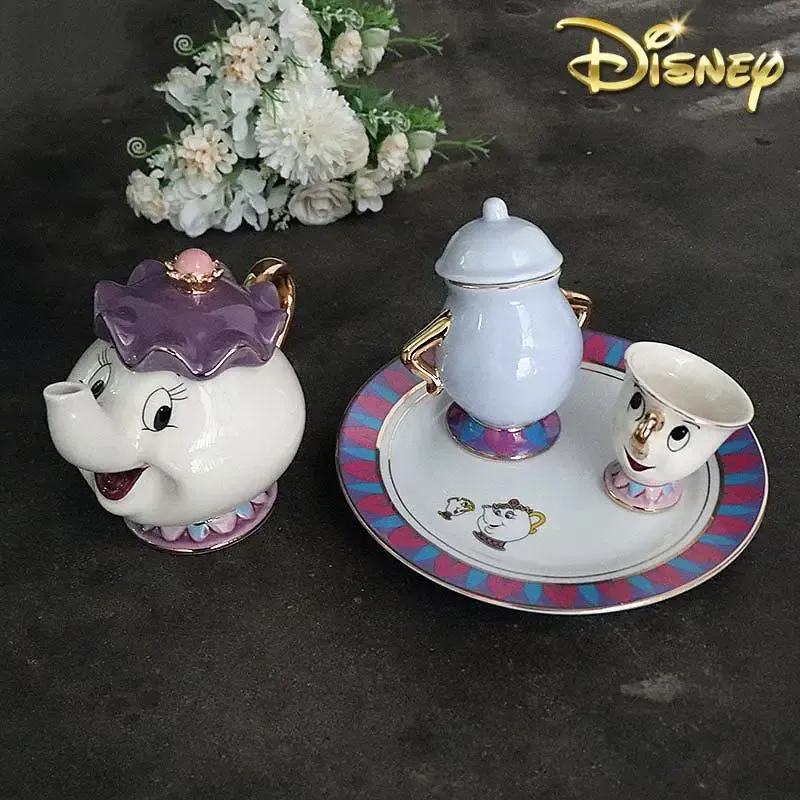 Coffee Tea Sugar Set - Hete theepot cartoon Belle en het