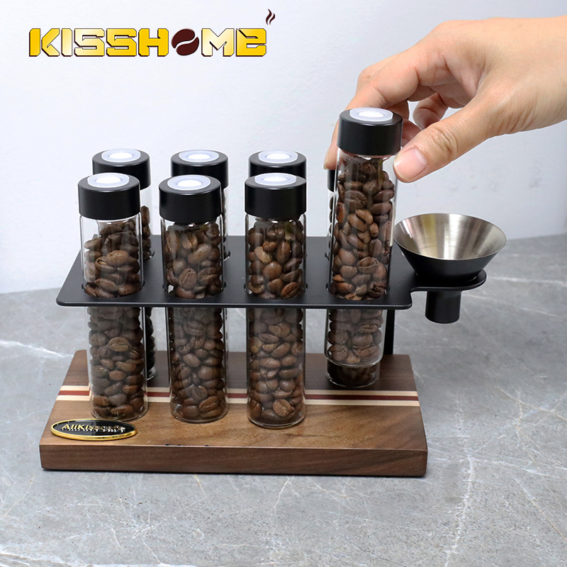 Coffee Tea Sugar Set - AliKisscafe Koffiebonen Opbergcontainer Displayrek Enkele Dosis