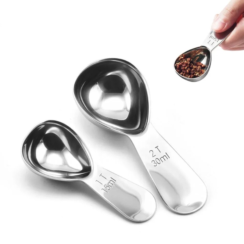 Coffee Tea Sugar Set - Roestvrijstalen koffielepels Koffie maatschep met gegradueerde