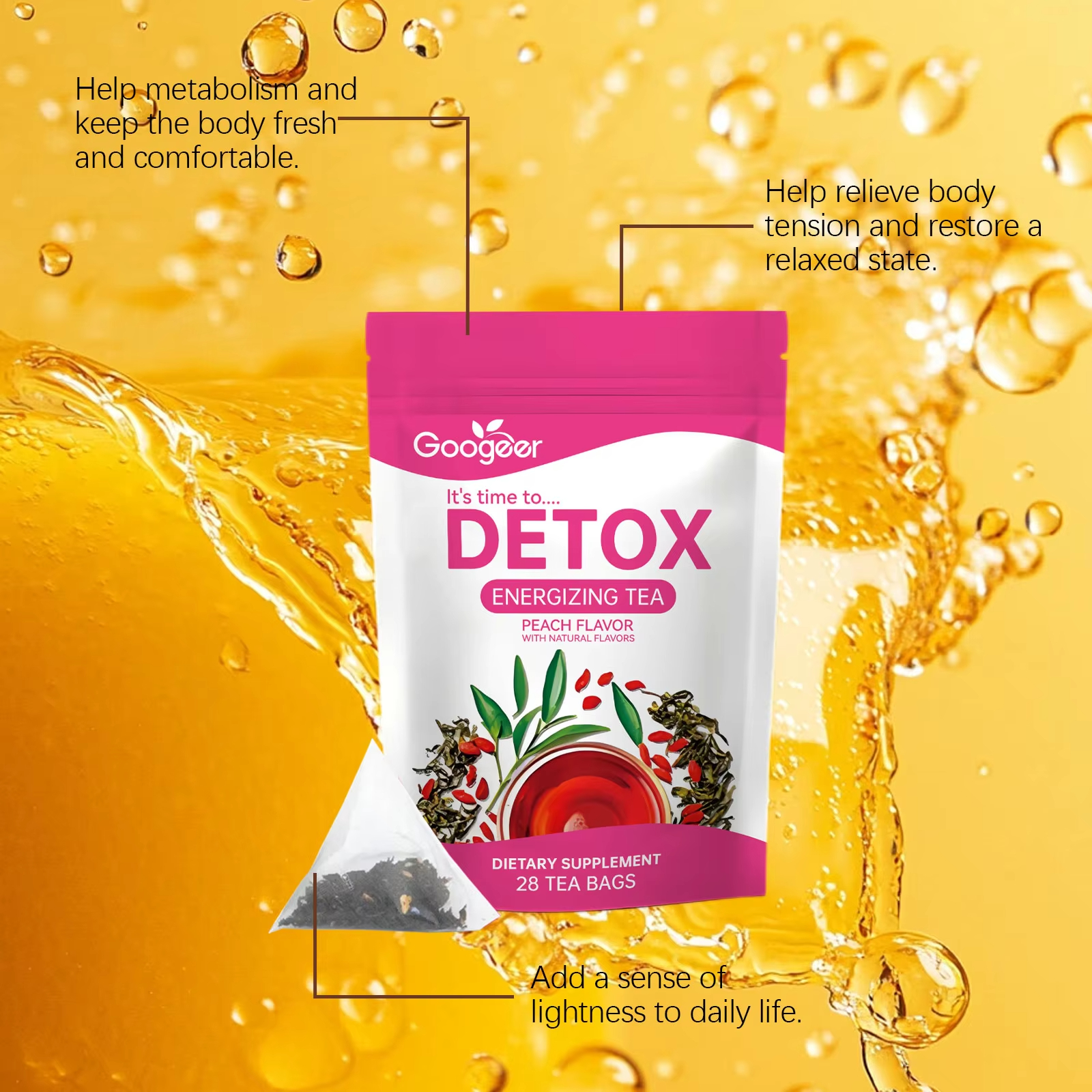 Googeer 28 stuks Kruidenthee v - Coffee Tea For Weight Loss recensie en prijs