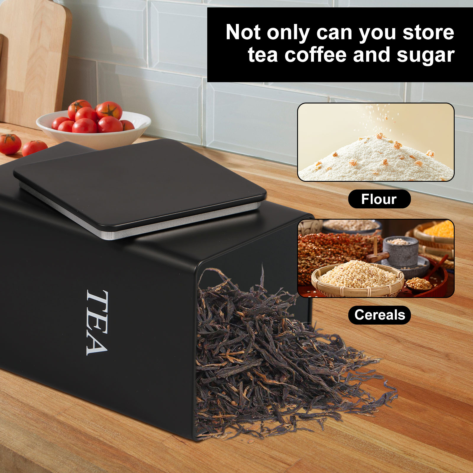 3 Stuks Koffieboon Opslagbusse - Tea Coffee Sugar Container recensie en prijs