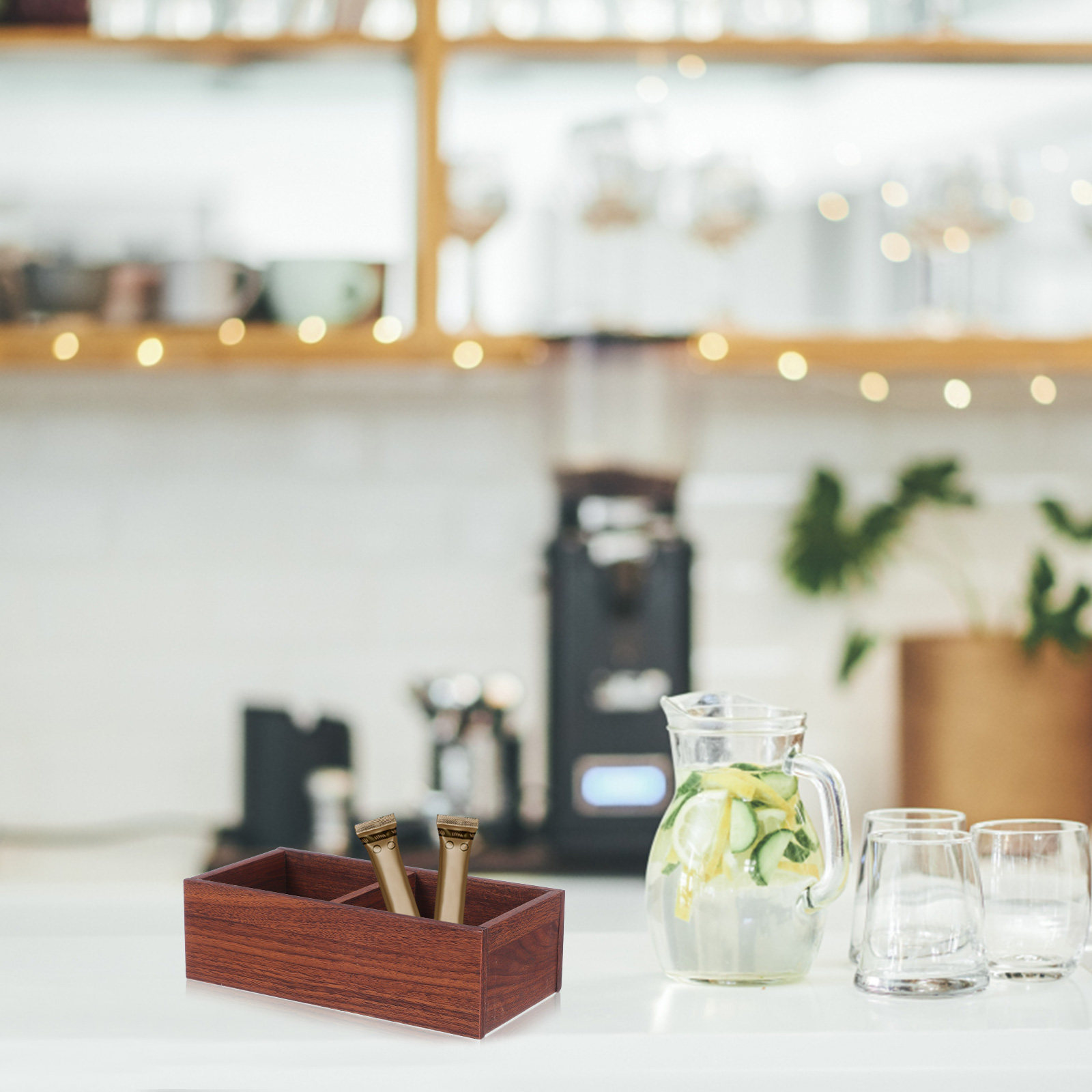 Minimalistische houten theezak - Tea Coffee Sugar Container recensie en prijs