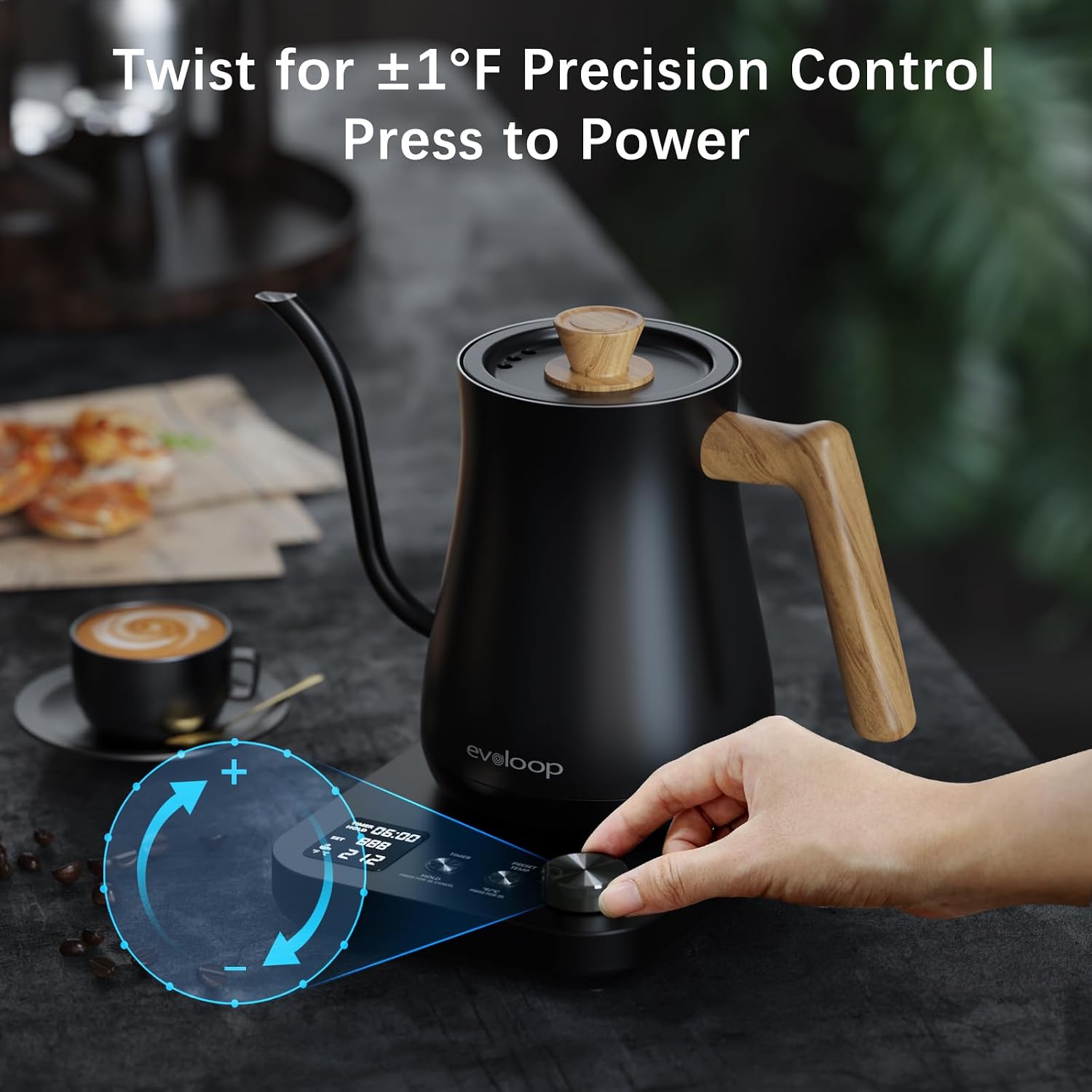 Precisie-elektrische waterkoke - Coffee Tea Images recensie en prijs