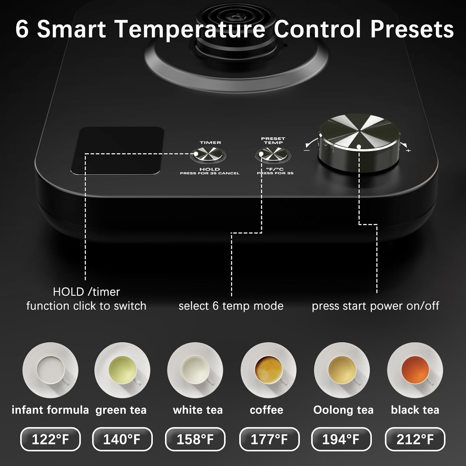 Precisie-elektrische waterkoke - Coffee Tea Images recensie en prijs