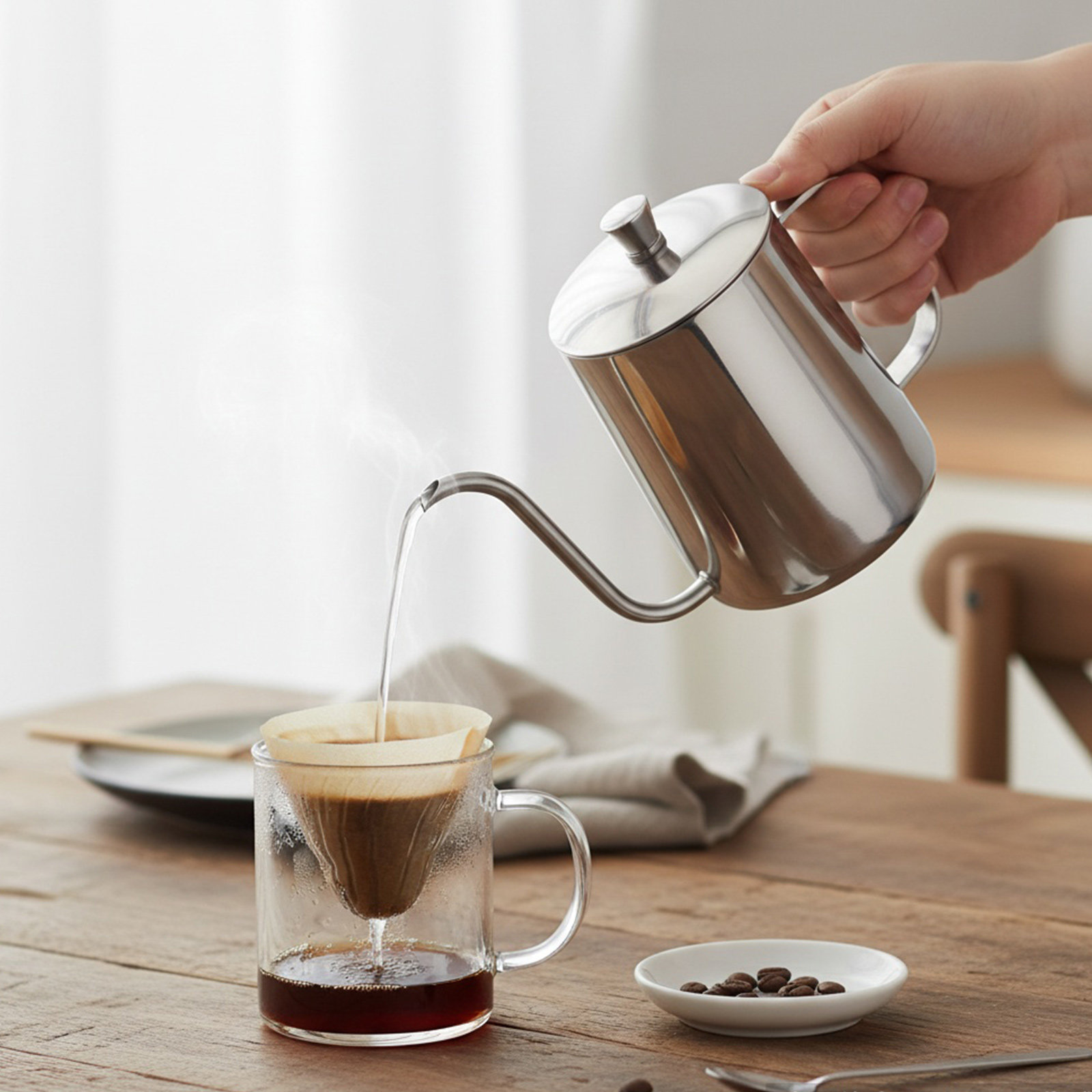 600ml Kantoor Koffiekan RVS La - Coffee Tea Pots recensie en prijs