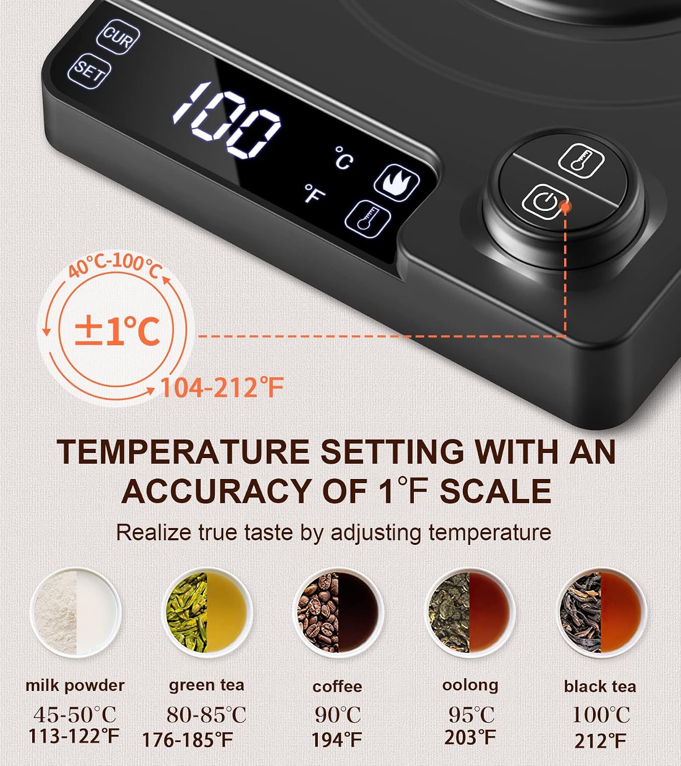 Gooseneck elektrische waterkok - Coffee Tea Images recensie en prijs