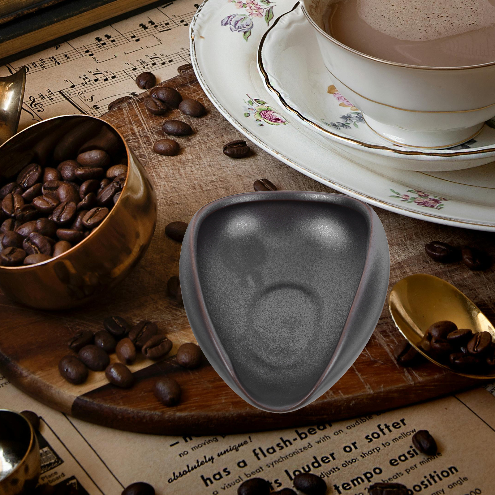 Keramische koffiebonendoseersc - Coffee Tea Leaf And Bean recensie en prijs