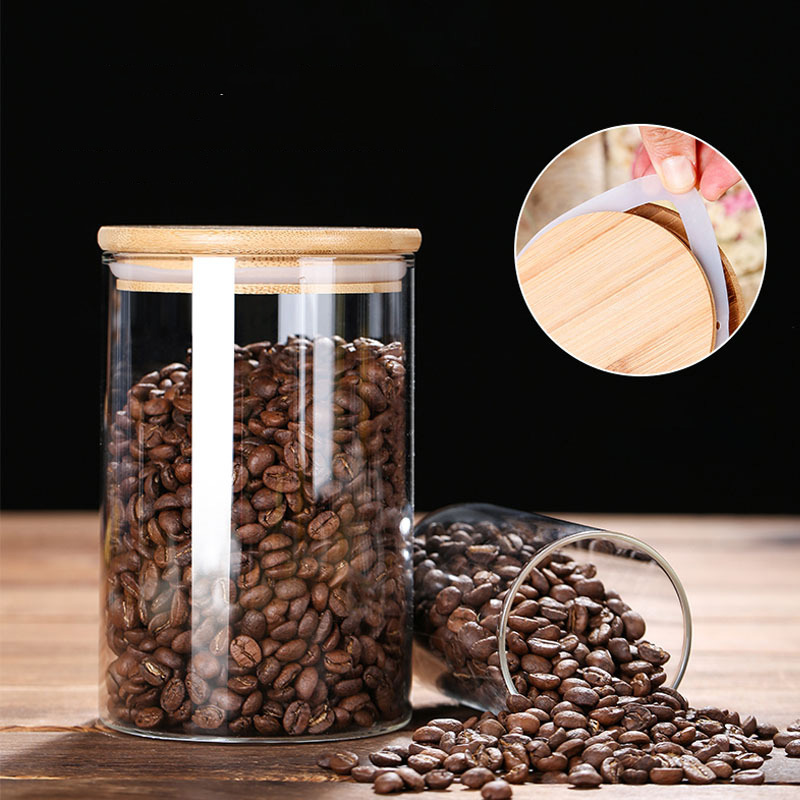 Glazen voedselopslagpotten met - Coffee Tea Leaf And Bean recensie en prijs