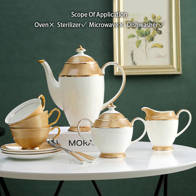 Luxe Goud Bone China Koffie Se - Coffee Tea Sugar Set recensie en prijs