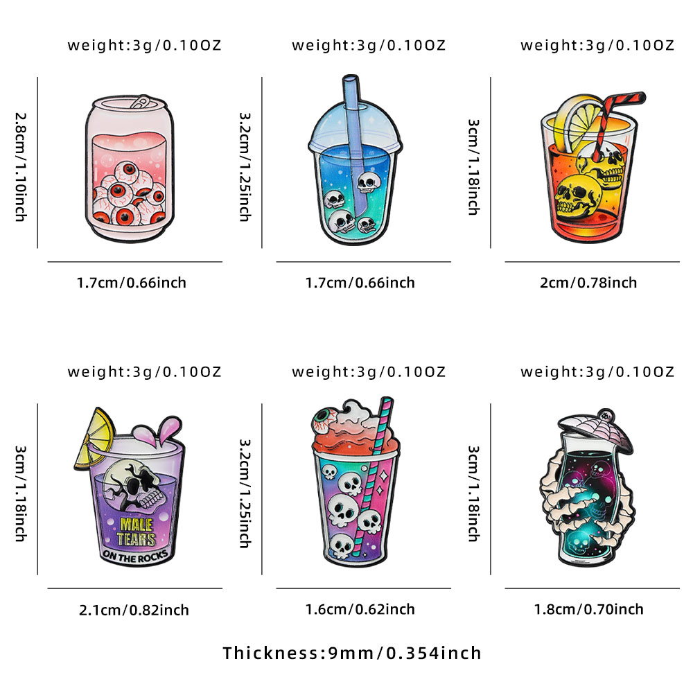 6pcs Cool Halloween Emaille Pi - Mug Tea Coffee recensie en prijs