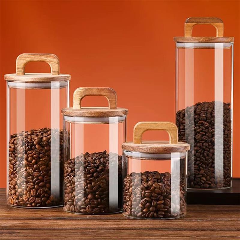 Helderglazen pot met bamboe de - Tea Coffee Sugar Container recensie en prijs