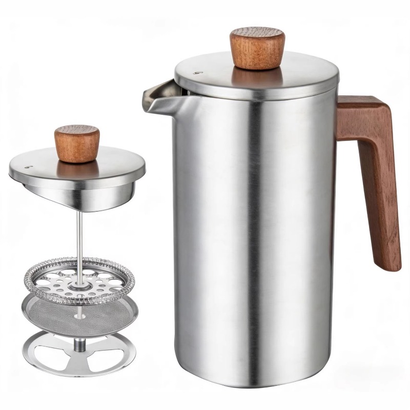 JUSTINLAU 1000ml RVS French Pr - Coffee Tea Pots recensie en prijs
