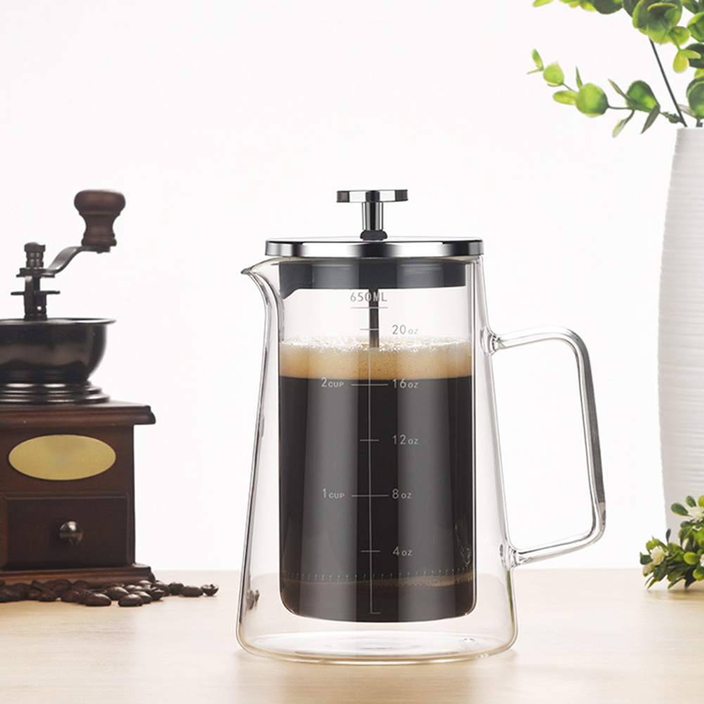 Dubbele lagen Franse perspot H - Coffee Tea Pots recensie en prijs