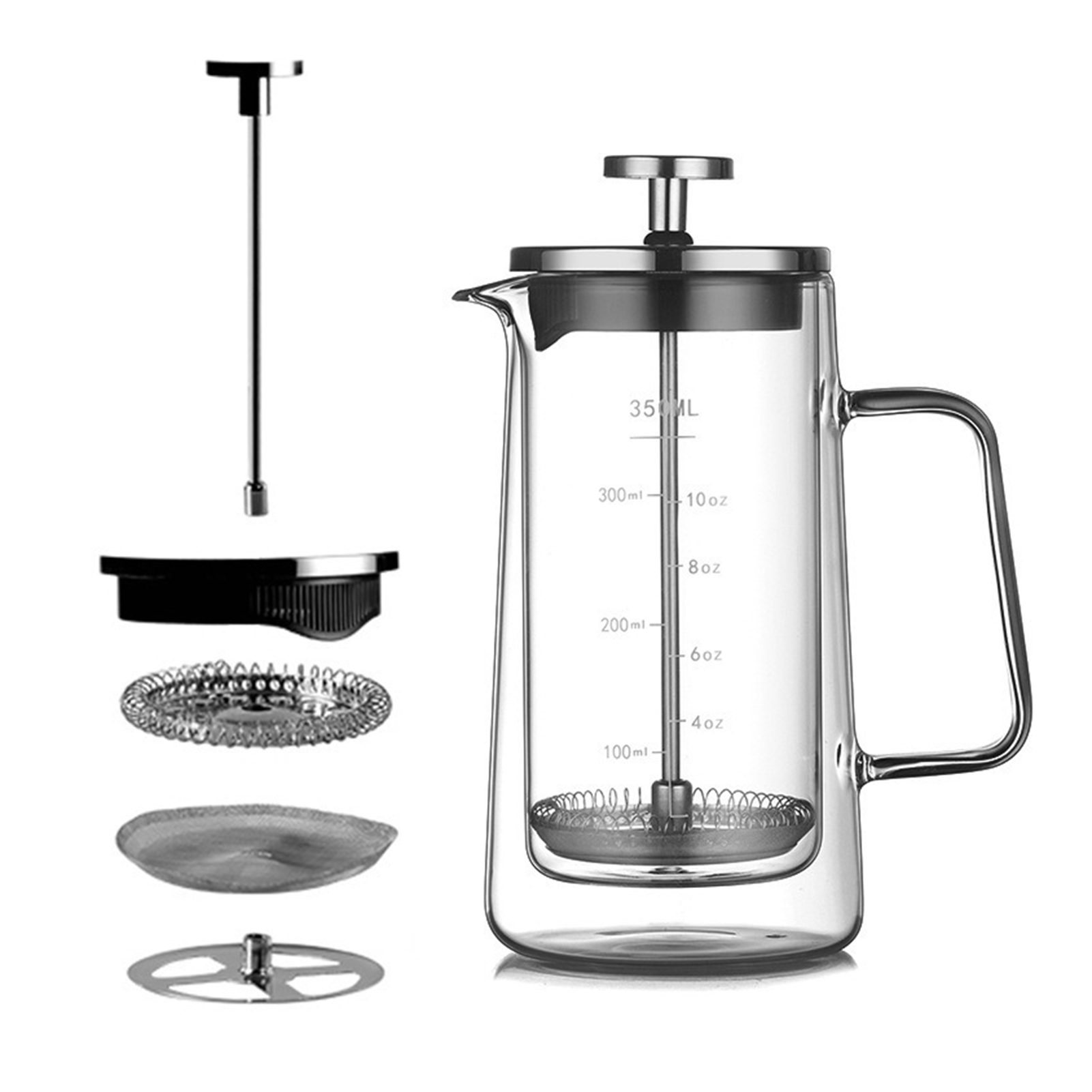 Dubbele lagen Franse perspot H - Coffee Tea Pots recensie en prijs