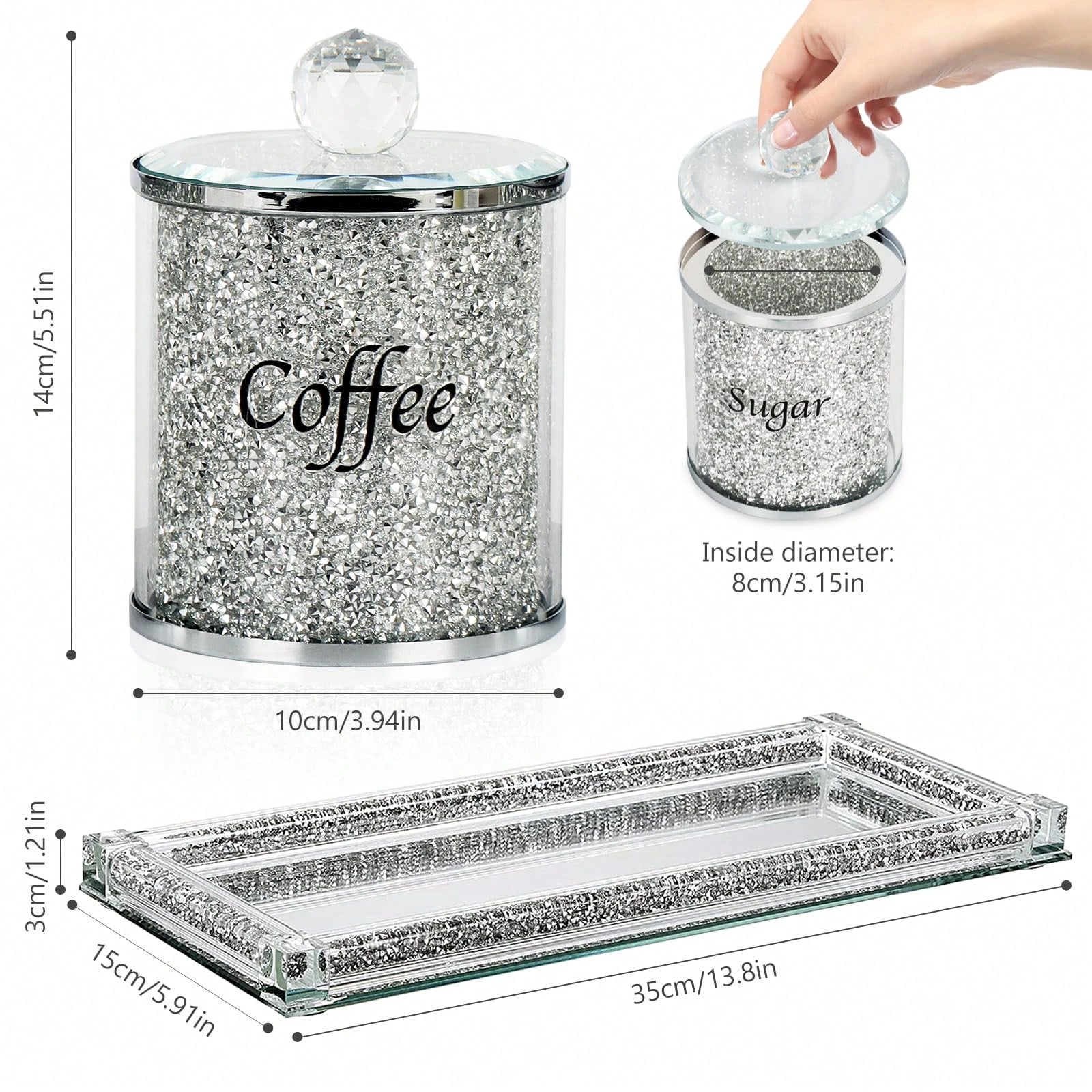 Koffie Suiker Thee Blikjesset  - Coffee Tea Sugar Set recensie en prijs