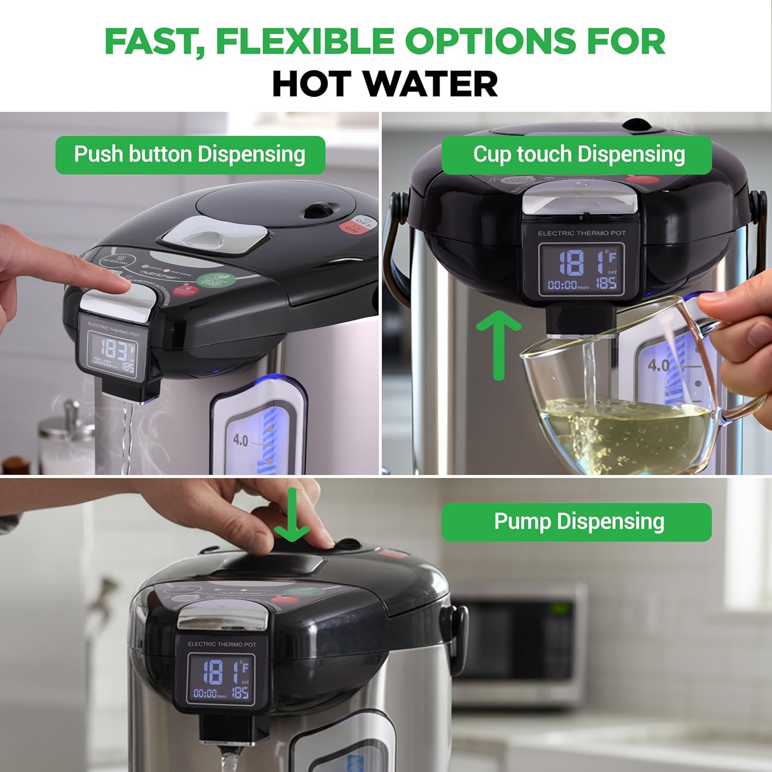 5L elektrische warmwaterdispen - Coffee Tea Images recensie en prijs