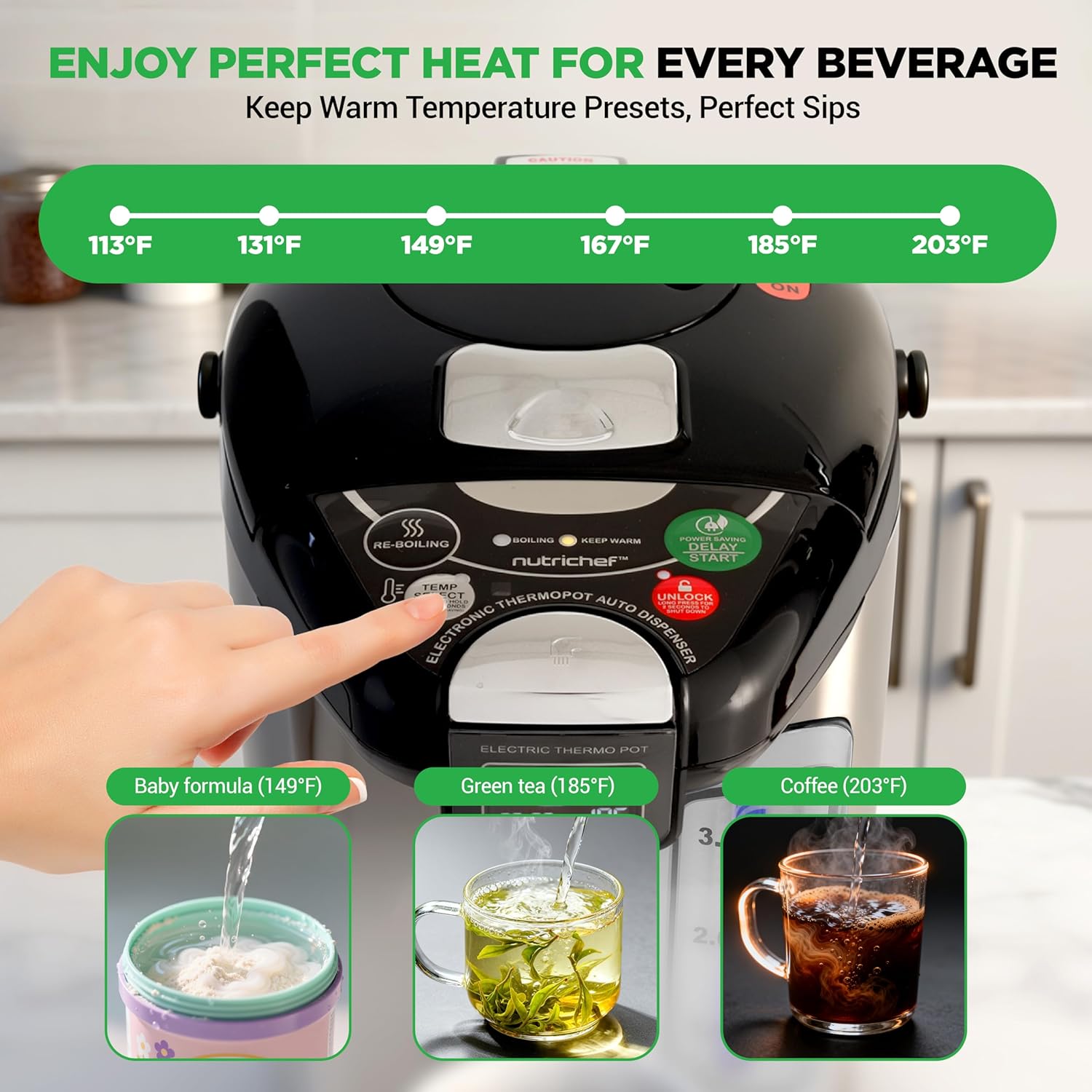 5L elektrische warmwaterdispen - Coffee Tea Images recensie en prijs