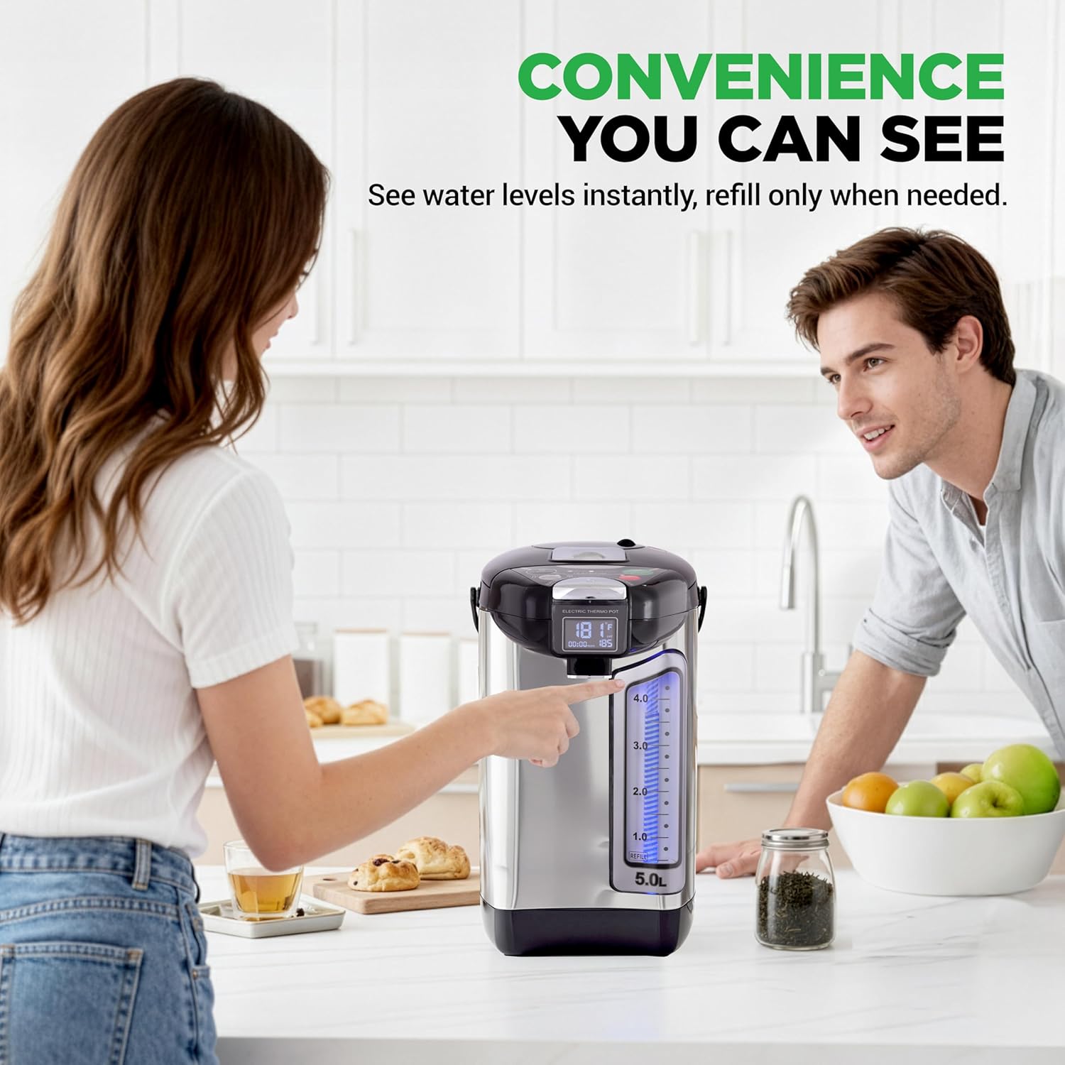 5L elektrische warmwaterdispen - Coffee Tea Images recensie en prijs