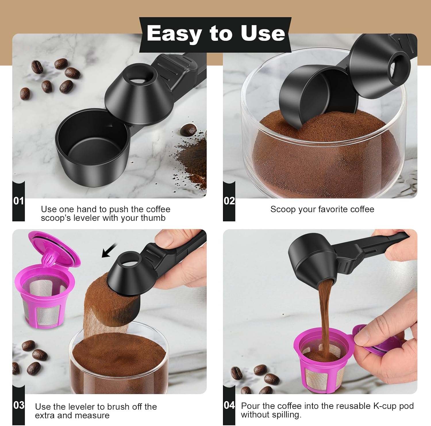 Koffielepel met trechter voor  - Coffee Tea Images recensie en prijs