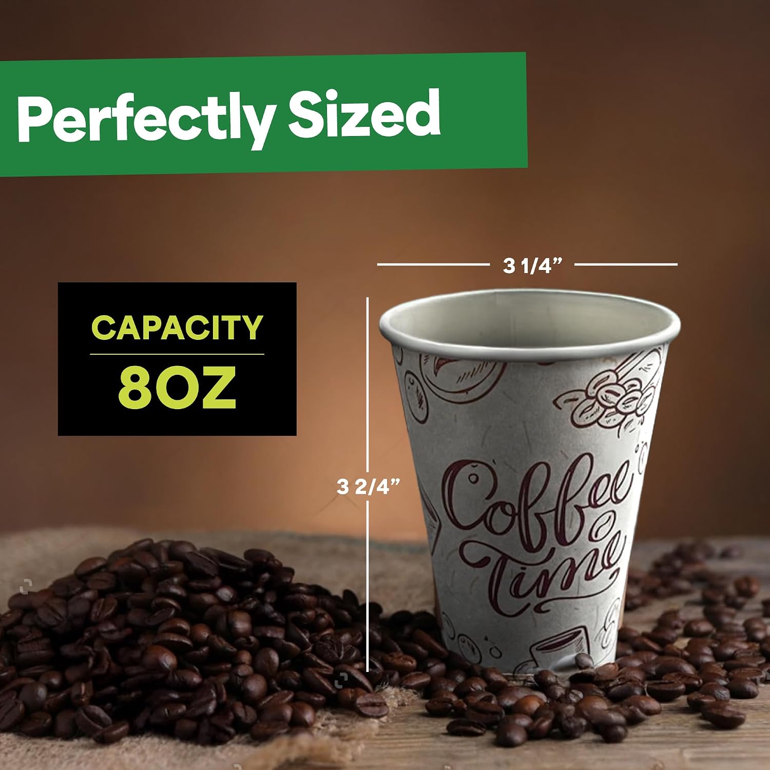 1000 stuks 8 oz wegwerp koffie - Coffee Tea Images recensie en prijs