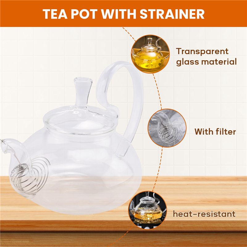 650ml hittebestendige glazen t - Coffee Tea Pots recensie en prijs