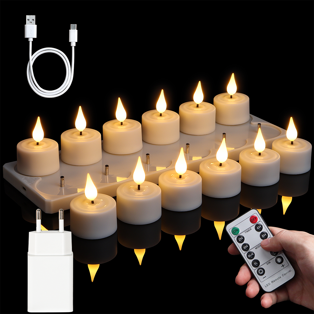 LED-kaarslicht Oplaadbare vlam - Mug Tea Coffee recensie en prijs