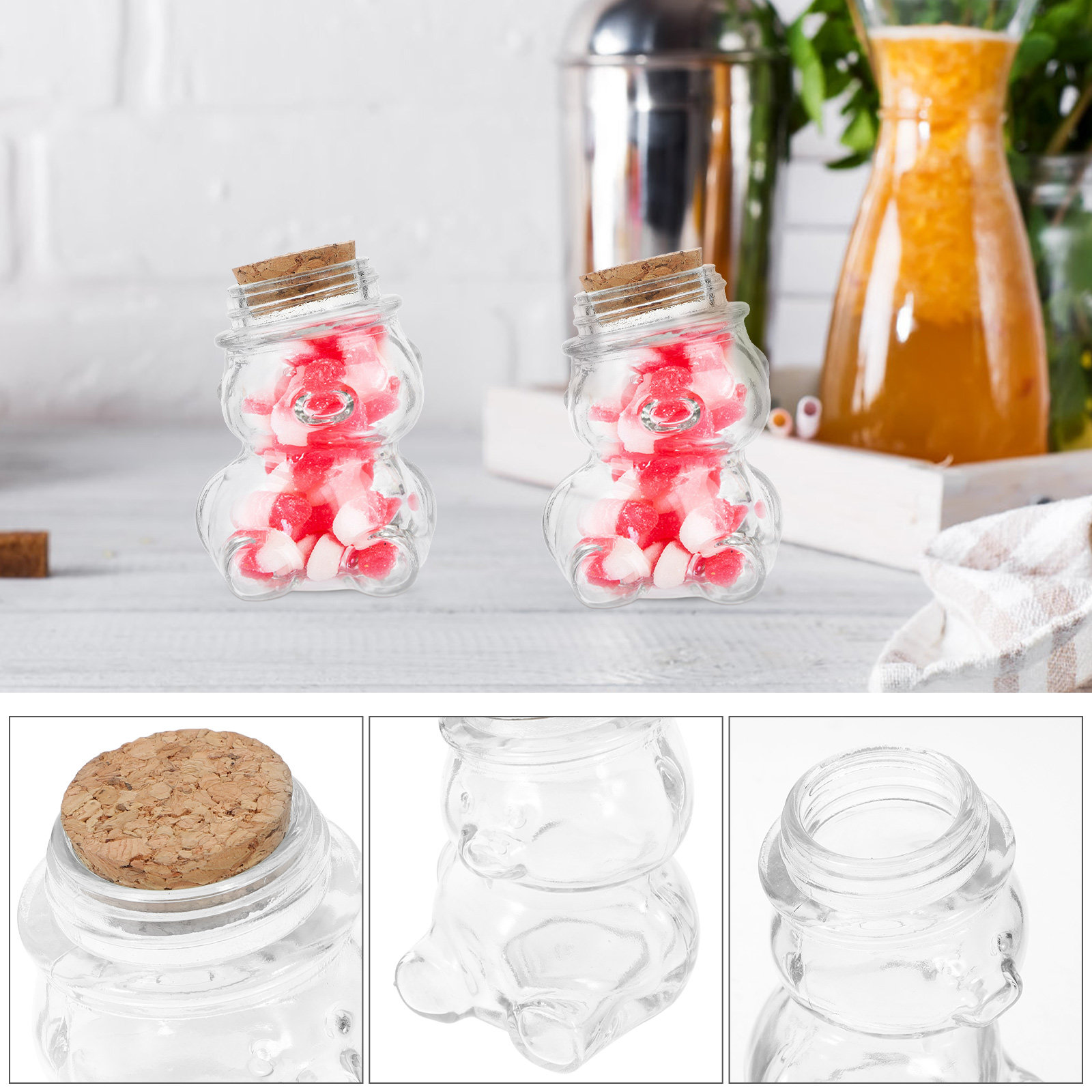 4-delige glazen snoepkruikense - Tea Coffee Sugar Container recensie en prijs