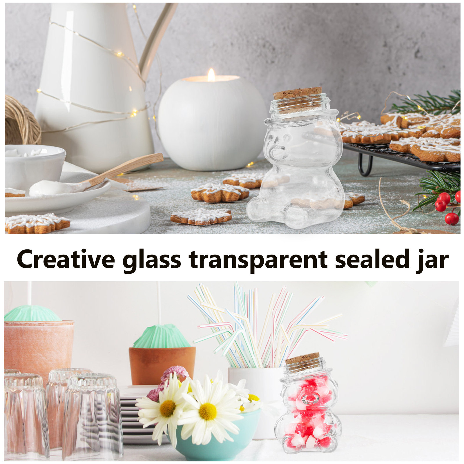 4-delige glazen snoepkruikense - Tea Coffee Sugar Container recensie en prijs