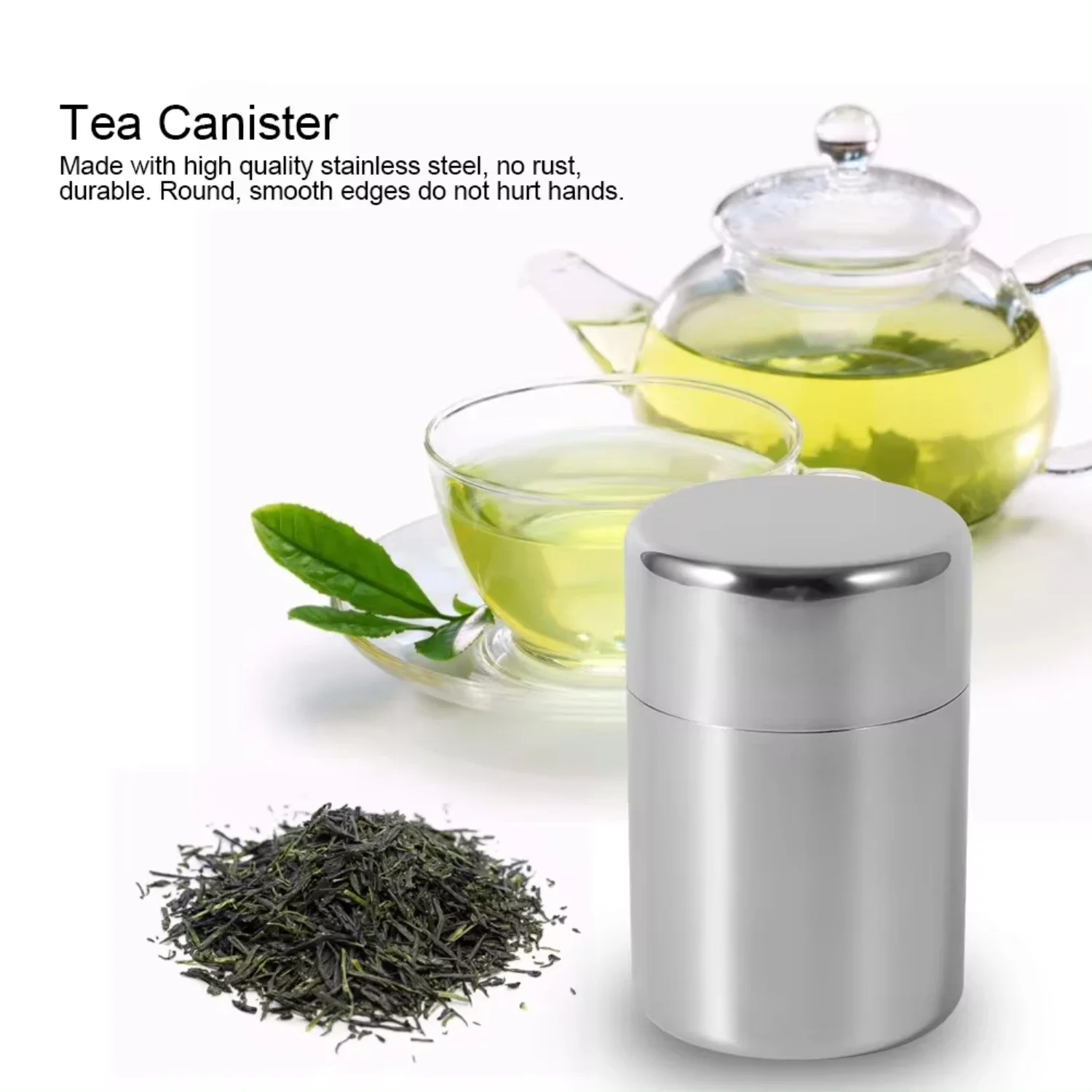 Roestvrijstalen theebladblikke - Tea Coffee Sugar Container recensie en prijs