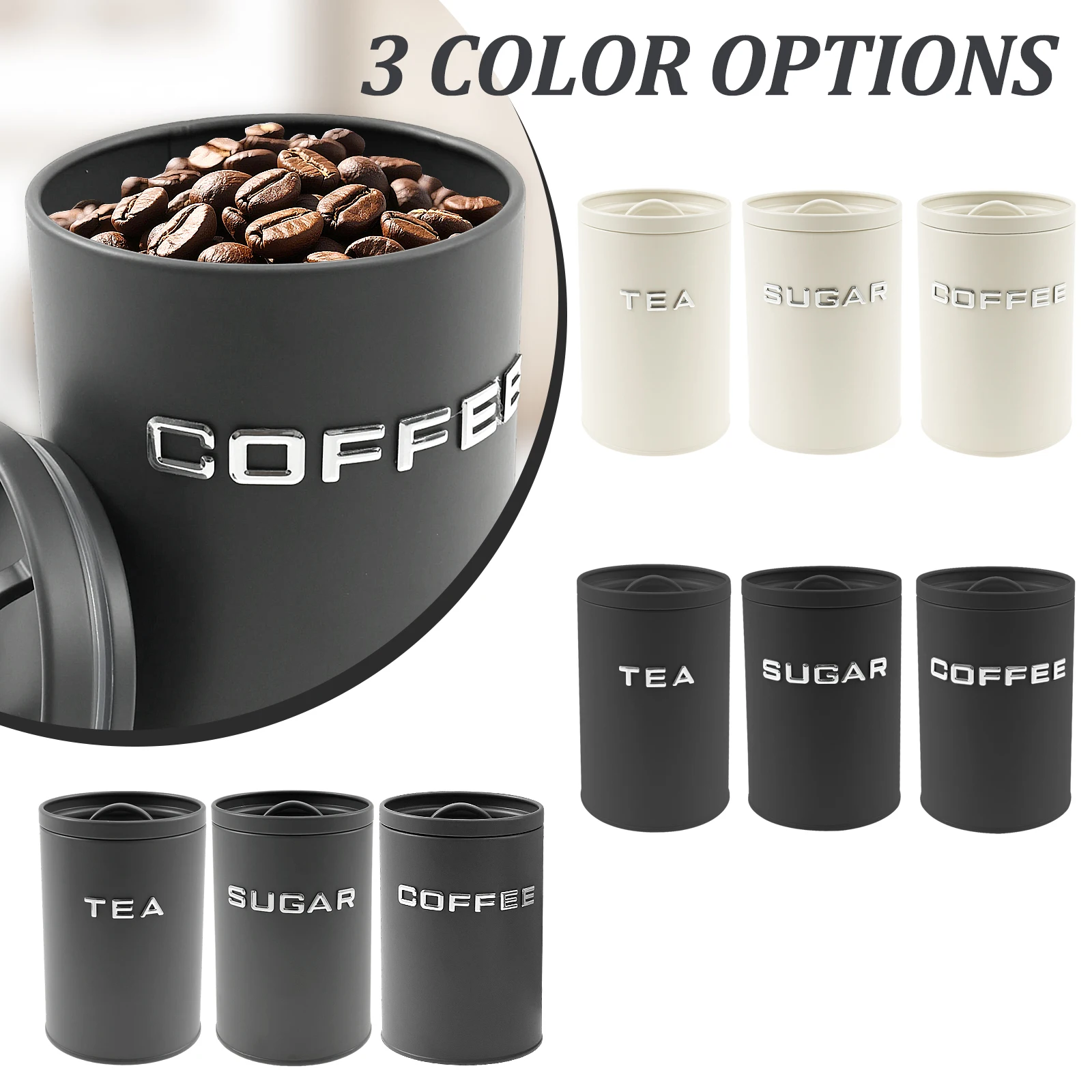 3-delige thee koffie suikerbus - Tea Coffee Sugar Container recensie en prijs