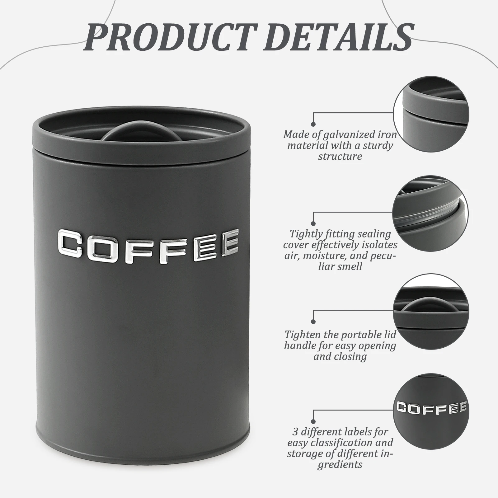 3-delige thee koffie suikerbus - Tea Coffee Sugar Container recensie en prijs