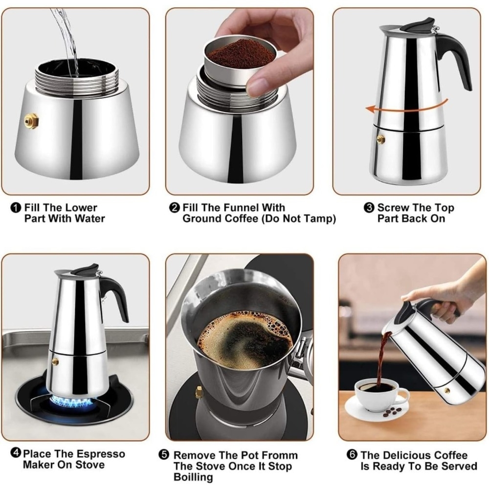 Mokka koffiepotten RVS espress - Coffee Tea Pots recensie en prijs